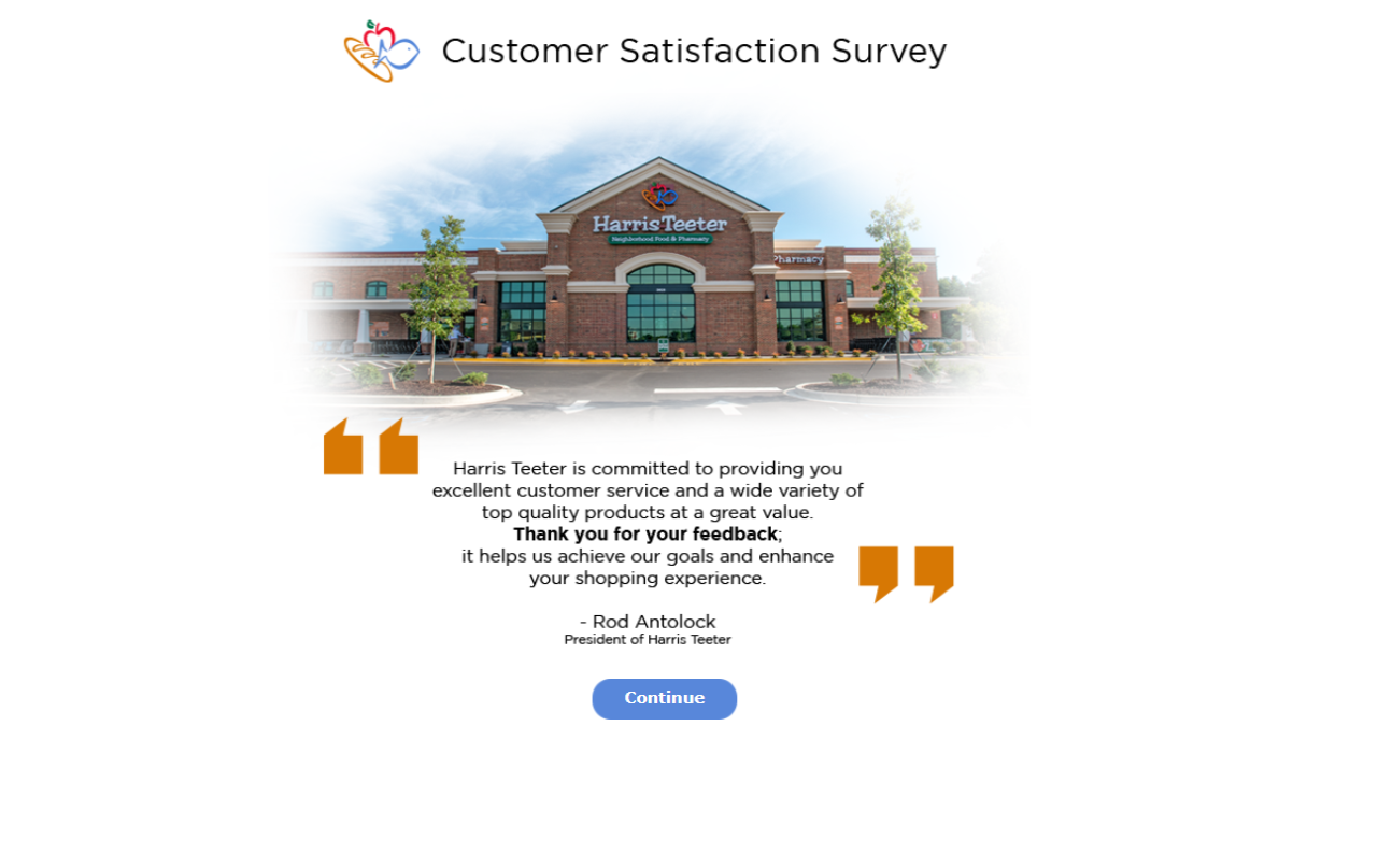Harris Teeter Survey